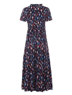 Stand Collar V Neck Maxi Dress 11 Stand Collar V Neck Maxi Dress -DORIA Clothing Shop 13 02 Copy