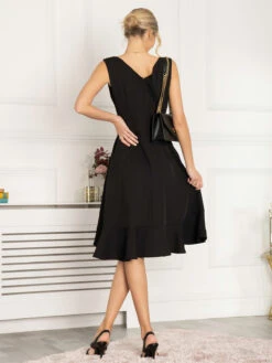 Jolie Moi Eliza Frill Hem Dress, Black 9 Jolie Moi Eliza Frill Hem Dress, Black -DORIA Clothing Shop 1519 73 Black 4