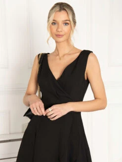 Jolie Moi Eliza Frill Hem Dress, Black 7 Jolie Moi Eliza Frill Hem Dress, Black -DORIA Clothing Shop 1519 73 Black 5
