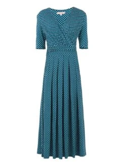 Printed Viscose Crossover Maxi Dress, Blue Geo -DORIA Clothing Shop 16 caa83f7b 4cc4 42f6 ac87 63e75f30f6d9