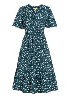 Jolie Moi Dixie Animal Print Twist Front Midi Dress, Green Animal 9 Jolie Moi Dixie Animal Print Twist Front Midi Dress, Green Animal -DORIA Clothing Shop 20 11 2020 anna 060