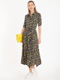 Jolie Moi Handkerchief Hem Shirt Dress, Yellow/Multi 8 Jolie Moi Handkerchief Hem Shirt Dress, Yellow/Multi -DORIA Clothing Shop 20 11 2020 anna 1141