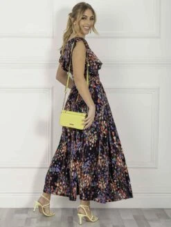 Jolie Moi Adalena Frill Shoulder Maxi Dress, Navy Multi 10 Jolie Moi Adalena Frill Shoulder Maxi Dress, Navy Multi -DORIA Clothing Shop 23 956NavyMulti 9