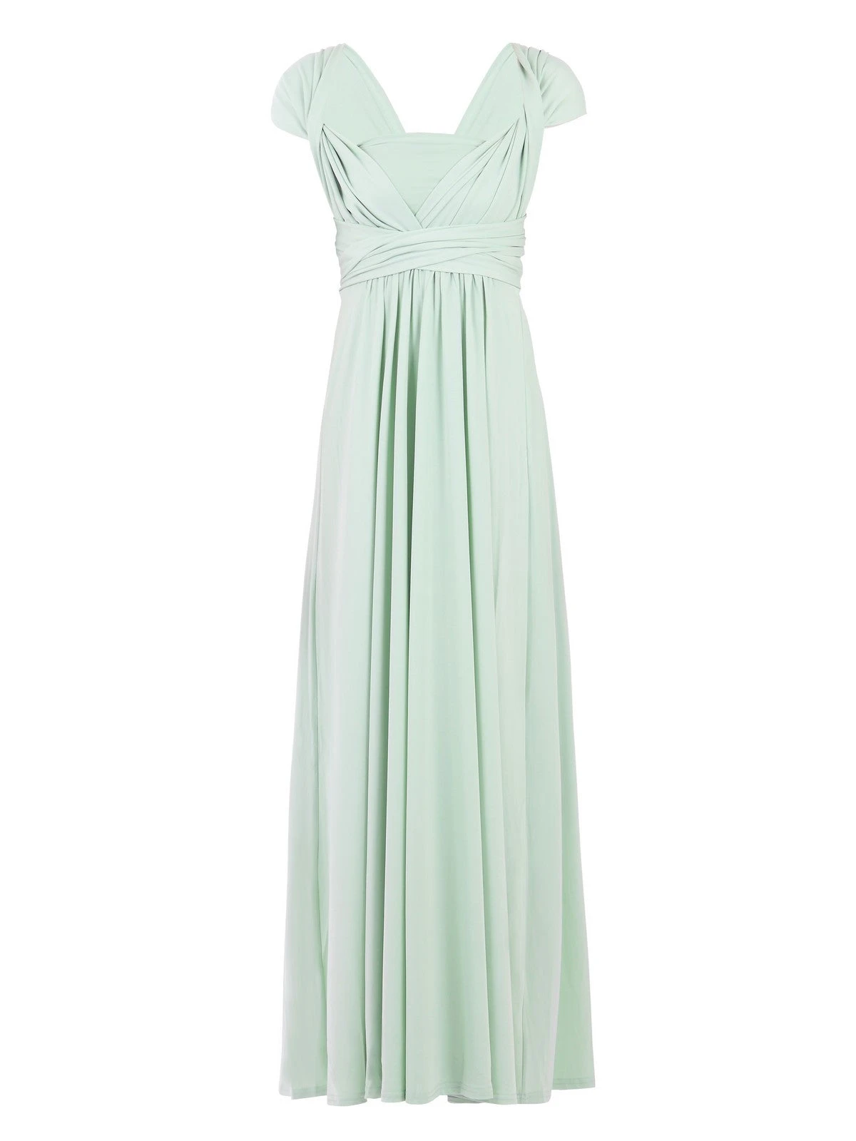 Twist & Tie Multiway Bridesmaid Maxi Dress With Bandeau, Light Green 8 Twist & Tie Multiway Bridesmaid Maxi Dress With Bandeau, Light Green - Image 8