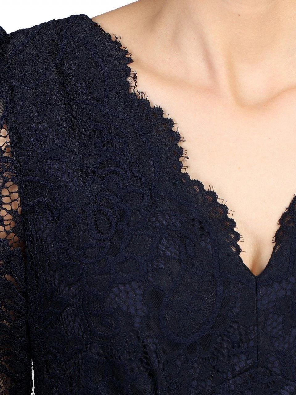 Molly 3/4 Sleeve Lace Bridesmaid Dress, Navy 5 Molly 3/4 Sleeve Lace Bridesmaid Dress, Navy - Image 5