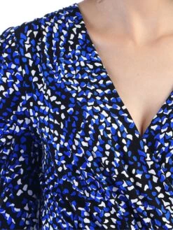 Jolie Moi Blue Wrap Front Midi Dress, Blue Pattern 7 Jolie Moi Blue Wrap Front Midi Dress, Blue Pattern -DORIA Clothing Shop 5053319263456 4 64793