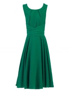 Green Wrap Belted Skater Dress -DORIA Clothing Shop 5053319279280 3 81876 0a36eb22 3b57 4667 a18e ce8756726a06