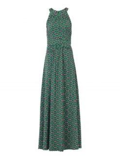Jolie Moi Geometric Print Halter Neck Maxi Dress, Green Geo 8 Jolie Moi Geometric Print Halter Neck Maxi Dress, Green Geo -DORIA Clothing Shop 5053319279761 3 84675
