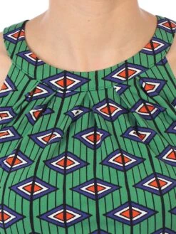 Jolie Moi Geometric Print Halter Neck Maxi Dress, Green Geo 9 Jolie Moi Geometric Print Halter Neck Maxi Dress, Green Geo -DORIA Clothing Shop 5053319279761 4 75409