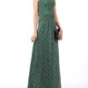 Jolie Moi Geometric Print Halter Neck Maxi Dress, Green Geo