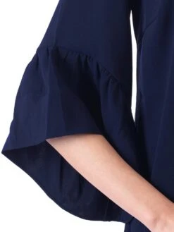 Jolie Moi Flare Sleeve Tunic Dress, Navy -DORIA Clothing Shop 5053319282754 4 51164