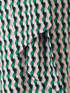 Jolie Moi Tie Front Sleeved Dress, Green/Multi 8 Jolie Moi Tie Front Sleeved Dress, Green/Multi -DORIA Clothing Shop 5053319283249 4