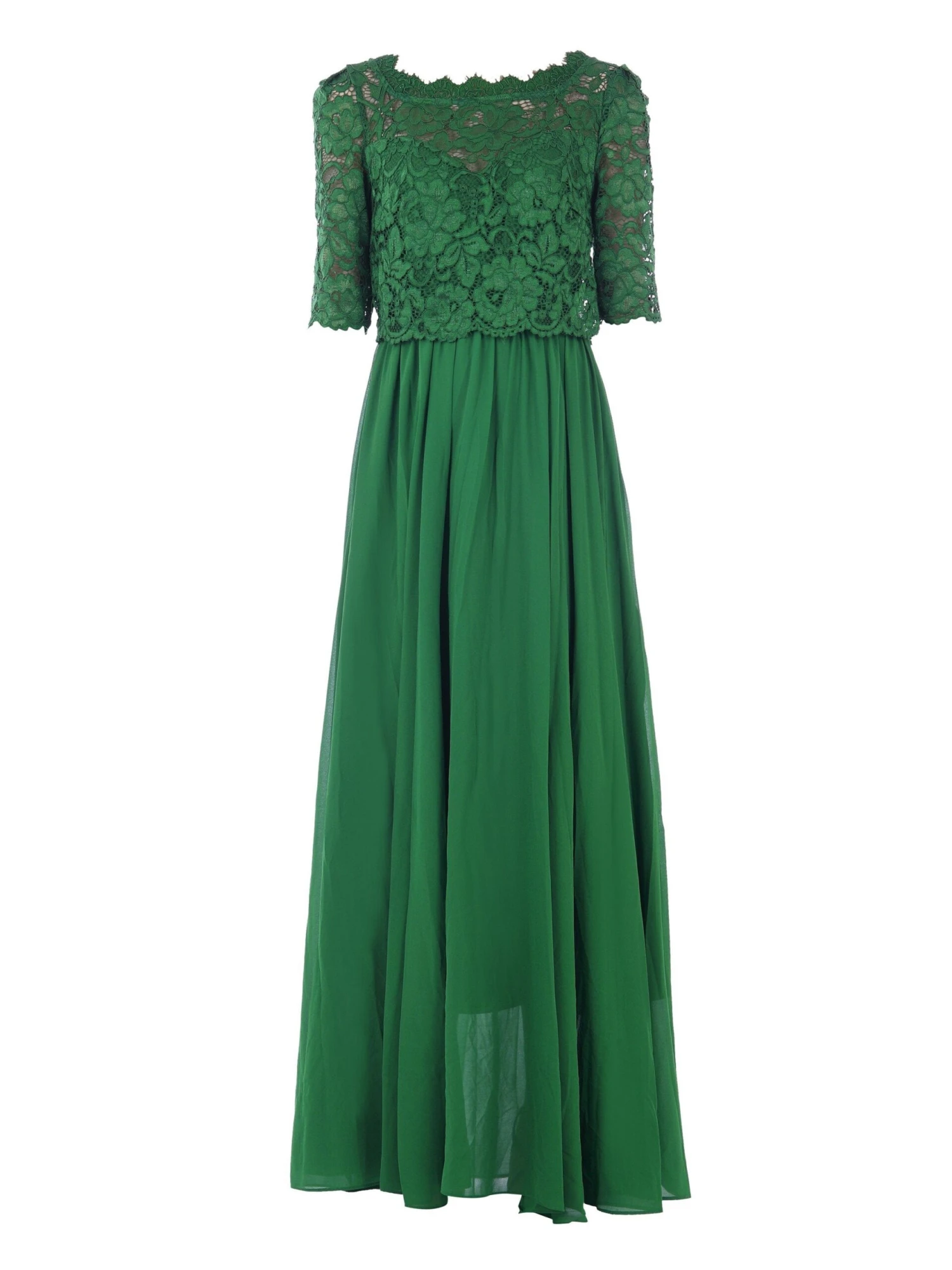 Wendy Lace Overlay Maxi Dress, Green 6 Wendy Lace Overlay Maxi Dress, Green - Image 6