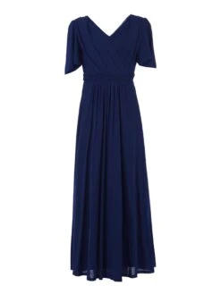 Flute Sleeve Mesh Maxi Dress, Navy 11 Flute Sleeve Mesh Maxi Dress, Navy -DORIA Clothing Shop 5053319324300 3 8e02b1f3 81a8 421e 9b06 22c35df8d825