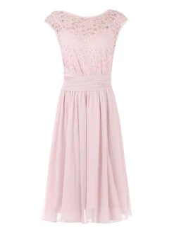 Basia Floral Lace Midi Dress, Light Pink -DORIA Clothing Shop 5053319333494 3 62dee389 0d67 4341 900d 7226ab01ac32