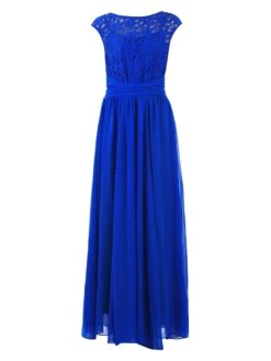 Basia Bridesmaid Lace Bodice Maxi Dress, Royal Blue -DORIA Clothing Shop 5053319333944 3 ef3b56ba a559 4b9b ae96 41f5dddb4101