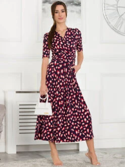 Coleen Jersey Maxi Dress, Animal Multi -DORIA Clothing Shop 5053319370734