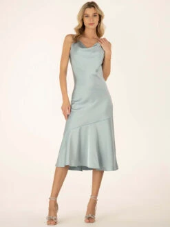 Jolie Moi Alaysha Cowl Neck Satin Dress, Dusky Blue 17 Jolie Moi Alaysha Cowl Neck Satin Dress, Dusky Blue -DORIA Clothing Shop 521 2B DuskyBlue 8