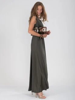 Plunge V Neck Draped Maxi Dress, Solider Green 10 Plunge V Neck Draped Maxi Dress, Solider Green -DORIA Clothing Shop 817 1solider1 5a9f6935 a178 464a bb96 86608e1de73e