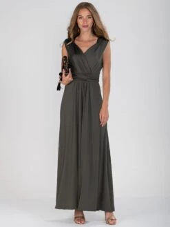 Plunge V Neck Draped Maxi Dress, Solider Green 9 Plunge V Neck Draped Maxi Dress, Solider Green -DORIA Clothing Shop 817 1solider 540d9194 cf31 473b be94 6f1f401e6daf