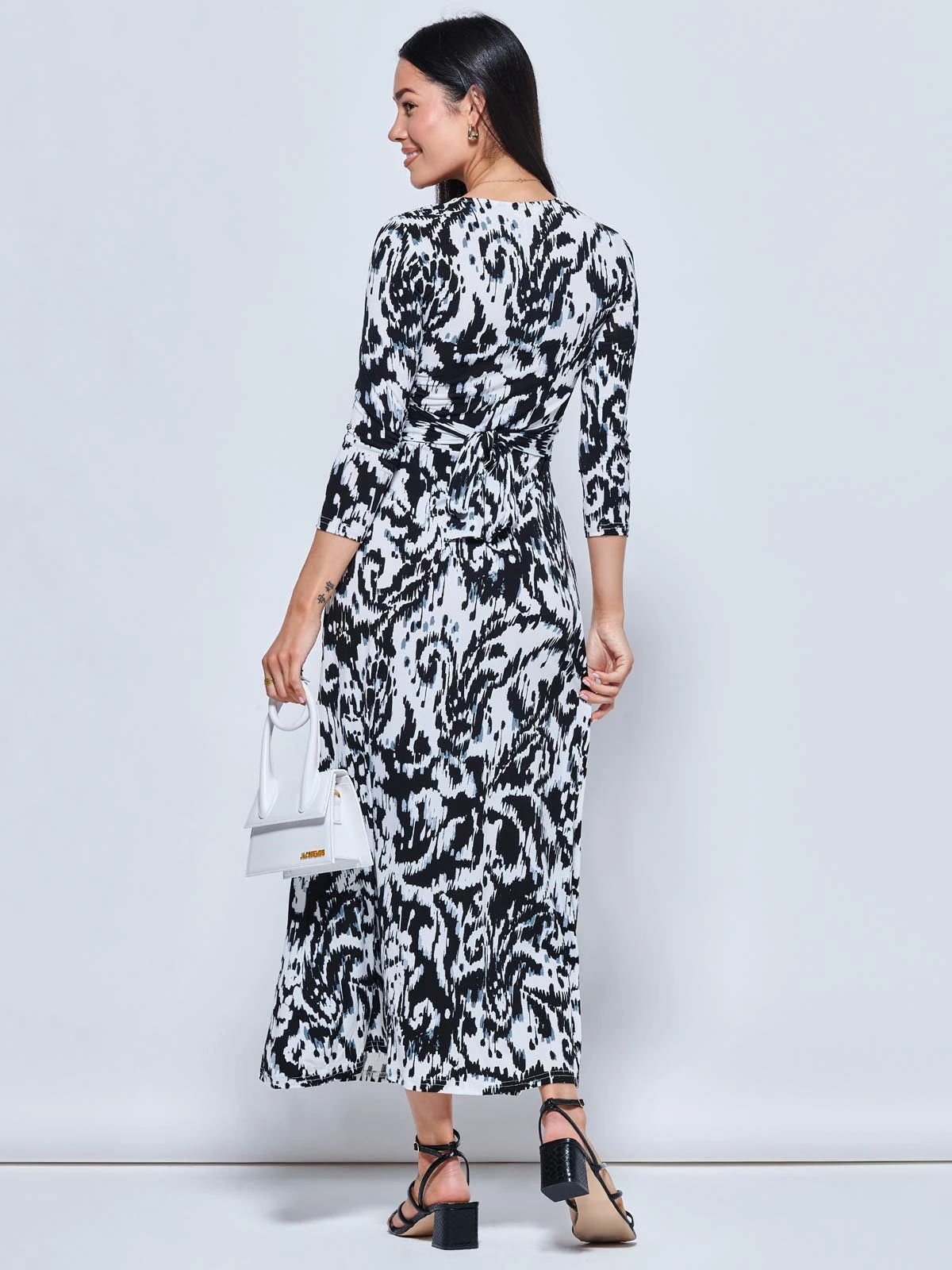 Abstract Print Jersey Maxi Dress, Abstract Multi 2 Abstract Print Jersey Maxi Dress, Abstract Multi - Image 2