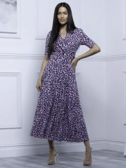 Jolie Moi Selene Printed Maxi Dress, Light Pink 12 Jolie Moi Selene Printed Maxi Dress, Light Pink -DORIA Clothing Shop AM621133 LightPink 6