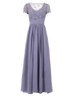 Short Sleeve Lace Maxi Chiffon Dress, Lavender 15 Short Sleeve Lace Maxi Chiffon Dress, Lavender -DORIA Clothing Shop CUR 9003 LAVENDER 25.50 SIZE8 22 ca8c13de a658 49e5 94d5 7fd8f610ddca