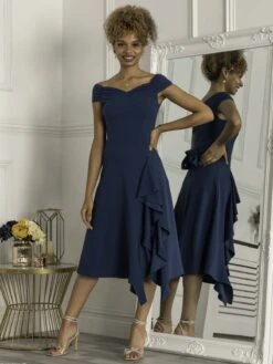 Desiree Frill Fit & Flare Dress, Teal 9 Desiree Frill Fit & Flare Dress, Teal -DORIA Clothing Shop D5161 39 Teal 1