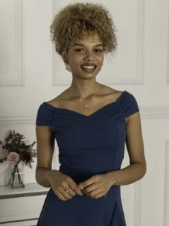 Desiree Frill Fit & Flare Dress, Teal 7 Desiree Frill Fit & Flare Dress, Teal -DORIA Clothing Shop D5161 39 Teal 5