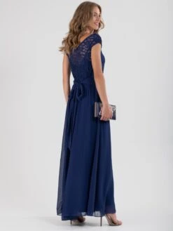 Basia Bridesmaid Lace Bodice Maxi Dress, Navy -DORIA Clothing Shop DSC 0957 2ab2b7f6 db65 4fb1 94ad 6bad0c134fbf