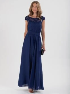 Basia Bridesmaid Lace Bodice Maxi Dress, Navy -DORIA Clothing Shop DSC 0963 d1195962 ee38 4587 a5be fd969bbd4907