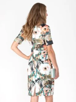 Half Sleeve Printed Shift Dress, Brown Pattern 8 Half Sleeve Printed Shift Dress, Brown Pattern -DORIA Clothing Shop DSC 9861 89cff1b4 2f22 4636 adf1 75f781a0d89b