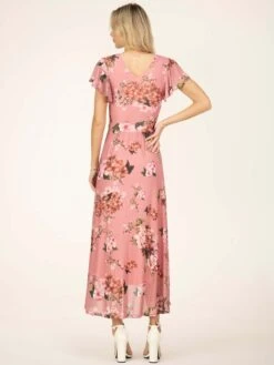 Jolie Moi Eliza Dip Hem Mesh Maxi Dress, Mauve 15 Jolie Moi Eliza Dip Hem Mesh Maxi Dress, Mauve -DORIA Clothing Shop E 13312 Mauve 7