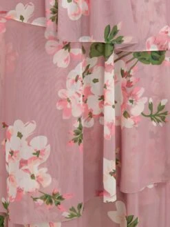 Elodie Tiered Mesh Maxi Dress, Dusty Pink -DORIA Clothing Shop EMX 5373 DustyPink 5