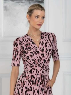 Coleen Jersey Maxi Dress, Pink Abstract 15 Coleen Jersey Maxi Dress, Pink Abstract -DORIA Clothing Shop FD621133 PinkAbstract 7