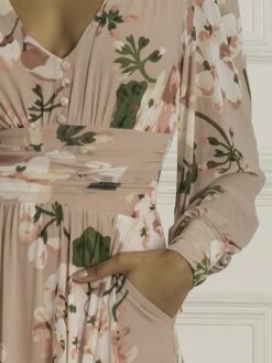 Gianna Long Sleeve Mesh Dress, Dusty Pink -DORIA Clothing Shop GH 2378 DustyPink 3