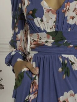 Gianna Long Sleeve Mesh Dress, Royal Blue 7 Gianna Long Sleeve Mesh Dress, Royal Blue -DORIA Clothing Shop GH 2378 RoyalBlue 4