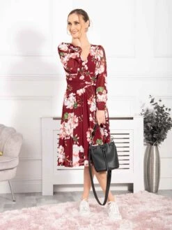 Gabriel Twist Waist Swing Dress, Floral Multi 11 Gabriel Twist Waist Swing Dress, Floral Multi -DORIA Clothing Shop GH 321FloralMulti 3