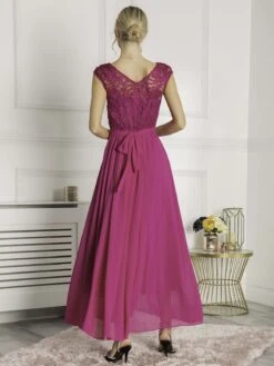 Lace Bodice Maxi Dress, Berry -DORIA Clothing Shop H22 8093 Berry 4 eb3f416c fa42 45f7 9651 efef6ad0e0d4
