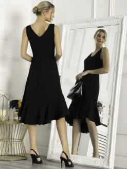 Jolie Moi Palmer Dip Hem Shift Dress, Black 8 Jolie Moi Palmer Dip Hem Shift Dress, Black -DORIA Clothing Shop HQ 172 Black 2