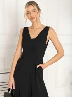 Jolie Moi Palmer Dip Hem Shift Dress, Black 9 Jolie Moi Palmer Dip Hem Shift Dress, Black -DORIA Clothing Shop HQ 172 Black 5