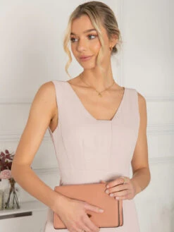 Jolie Moi Palmer Dip Hem Shift Dress, Pink -DORIA Clothing Shop HQ 172 Pink 5