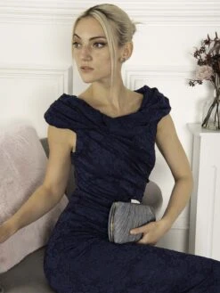 Bardot Neck Lace Bodycon Dress, Navy -DORIA Clothing Shop I AU6386 Navy 6 dcd4e299 b577 4381 95d7 ca67f913d6ff