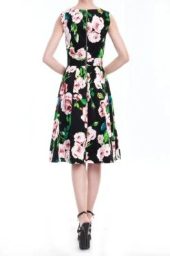 Floral Print Midi Dress, Black Floral -DORIA Clothing Shop I 5053319142140 02 20140910 24729 ba9802aa e9e1 4965 a663 5b0885b447f6