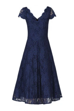 1950s Cap Sleeve Lace Prom Dress, Navy -DORIA Clothing Shop I 5053319176251 00 20160329 19746 38f3c8b7 5516 4025 b24b 99b6163c601d