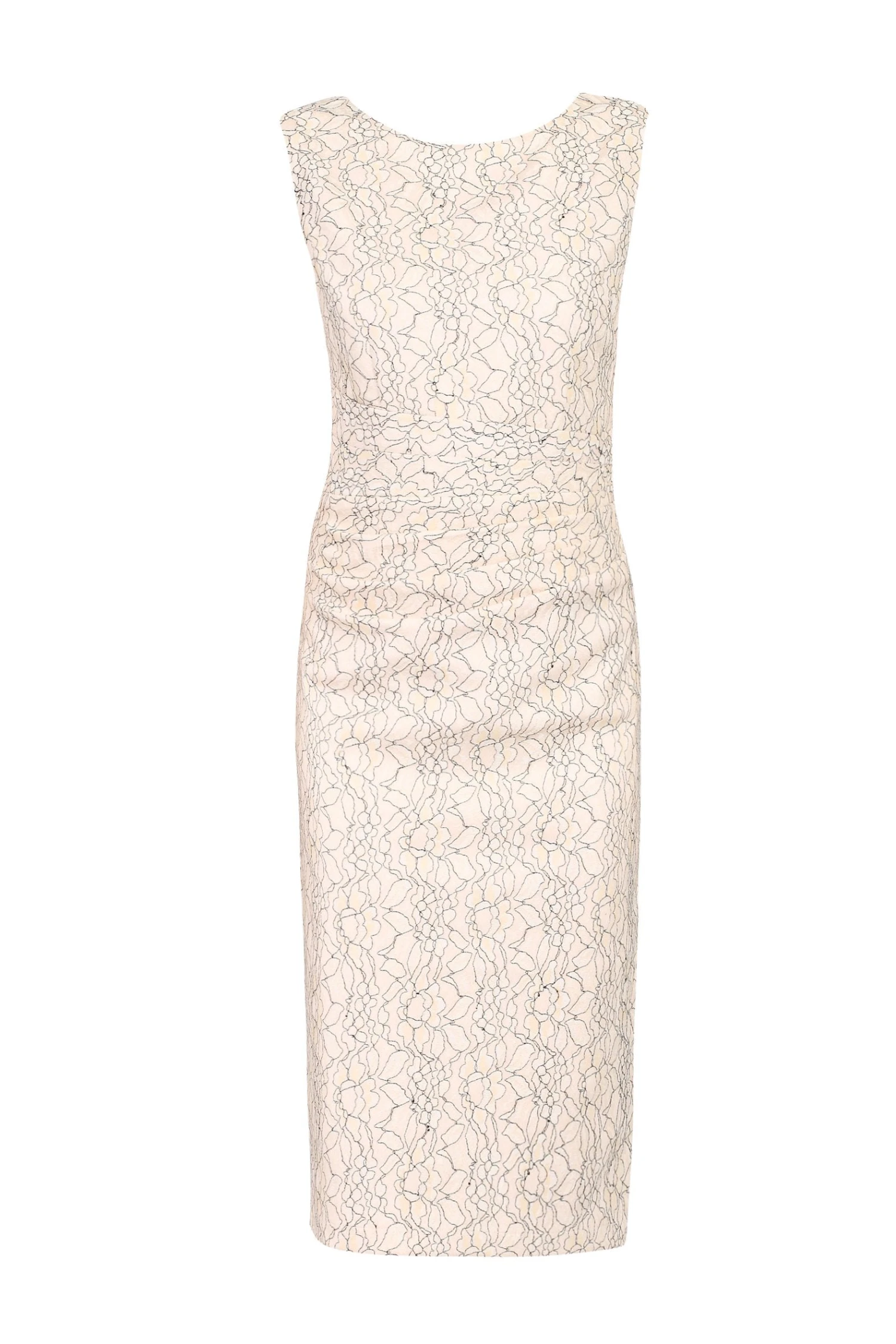 Bonded Lace Ruched Dress, Light Pink 4 Bonded Lace Ruched Dress, Light Pink - Image 4