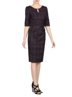 Checked Woven Shift Dress, Black Check -DORIA Clothing Shop I 5053319200468 04 20161101