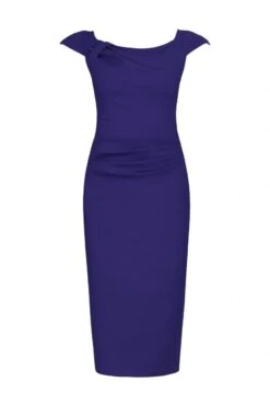 Ruched 40s Wiggle Dress, Royal Blue 11 Ruched 40s Wiggle Dress, Royal Blue -DORIA Clothing Shop I 5053319208242 00 20170322 78479 6fc2b2fe 0e5b 43aa a865 2c3788fcfe84