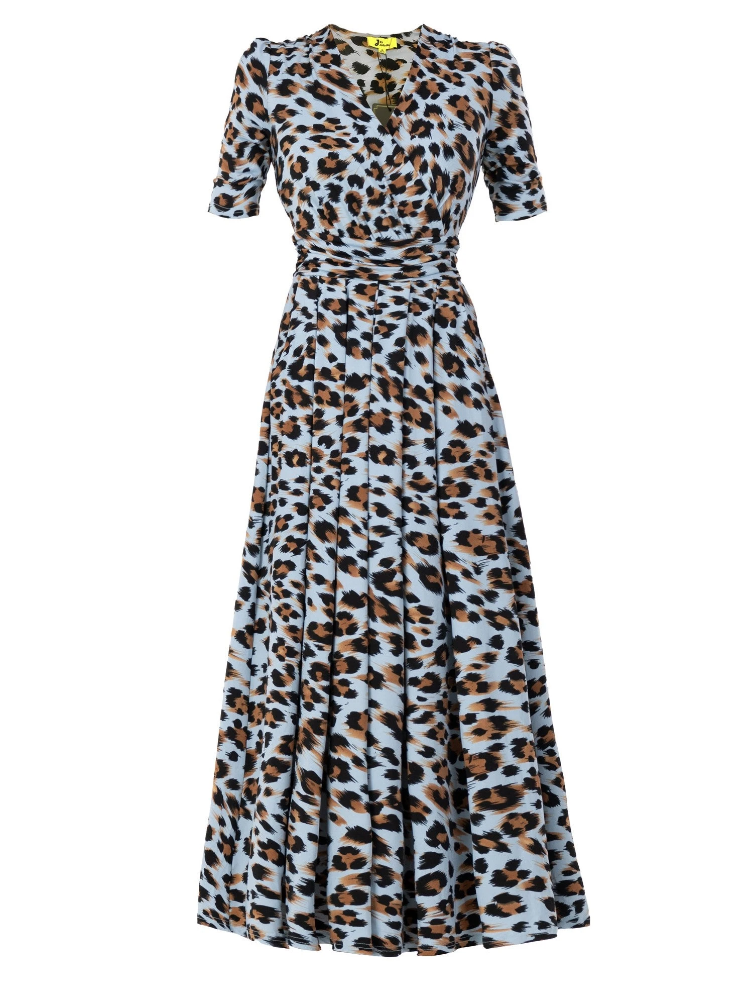 Jolie Moi Jenny Animal Print Maxi Dress, Blue Animal 6 Jolie Moi Jenny Animal Print Maxi Dress, Blue Animal - Image 6