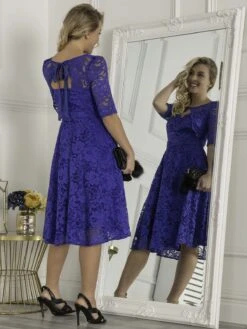 Fit And Flare Lace Midi Dress, Royal Blue 8 Fit And Flare Lace Midi Dress, Royal Blue -DORIA Clothing Shop K 6811 RoyalBlue 4 d2e970be fb7a 4774 a7b7 60fa4945a66b